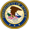 A picture of the department of justice seal.